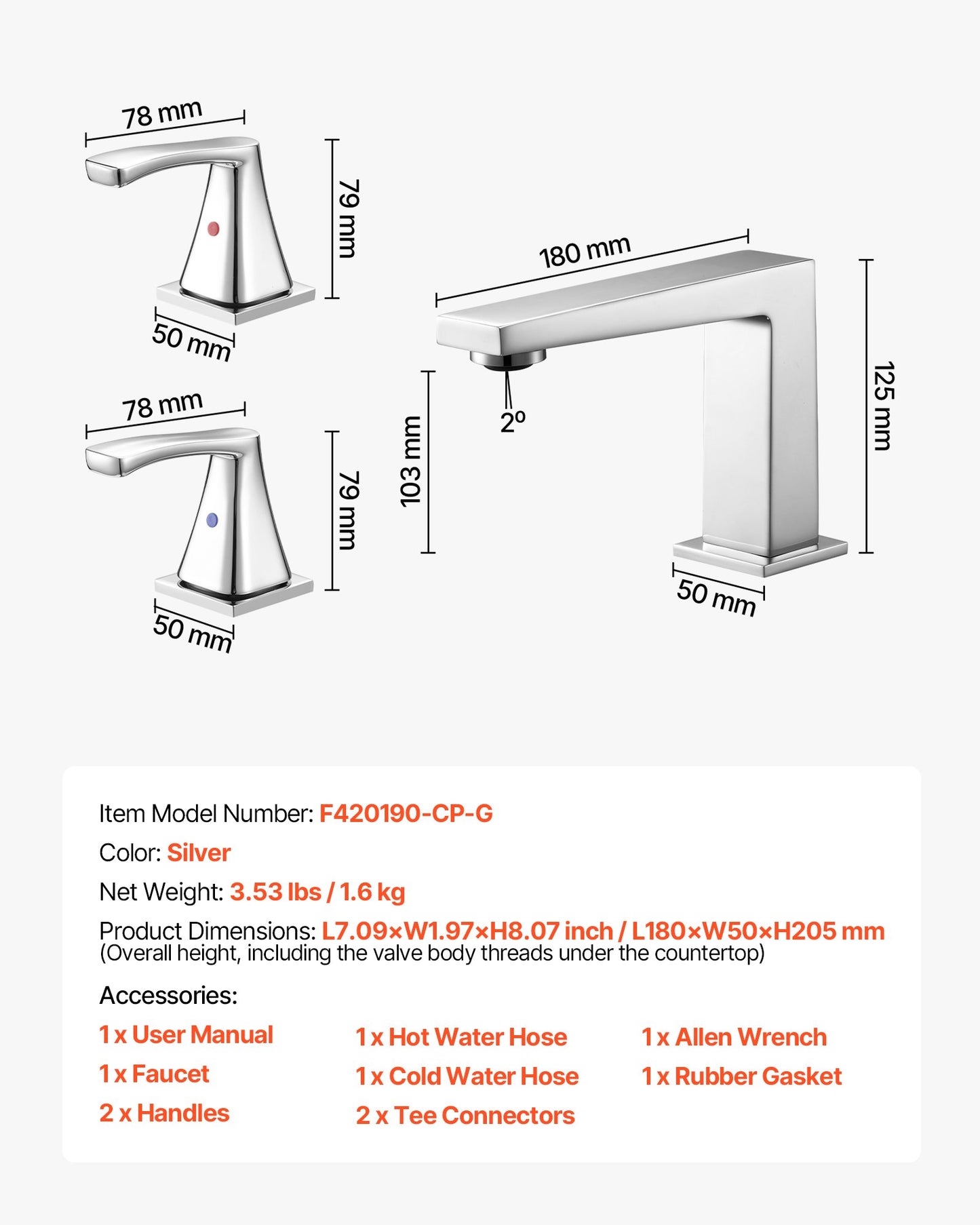 Roman Tub Faucet, 3 Hole Waterfall Bathtub Faucet, Bath Tubs Faucets Set with 2 Handles, Roman Tub Faucets Deck Mount for Pet Washing, Baby Care, Adult Bathing, Silver, Right-Angle Spout Design