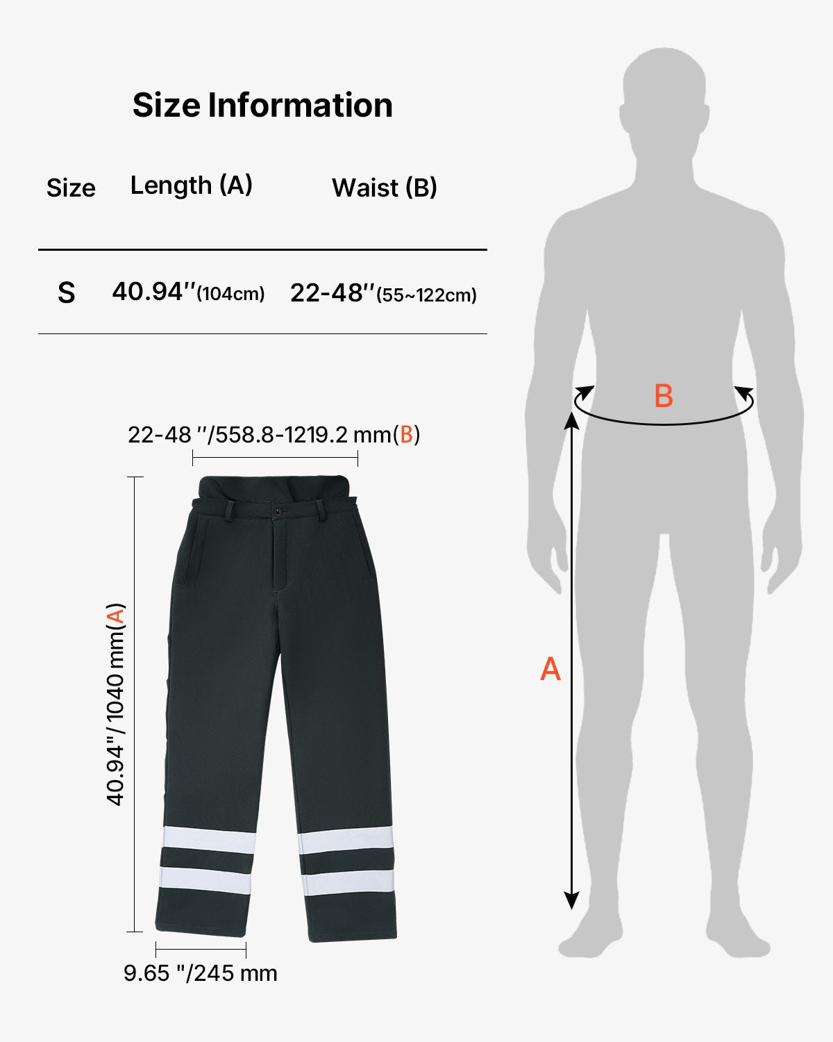 Chainsaw Chaps Wrap, Class A, 8 Layers Chainsaw Pants with Adjustable Belt & Gear Pocket, Chain Saw Chaps for Men/Women, Chainsaw Safety Equipment for Loggers Forest Workers Small Black