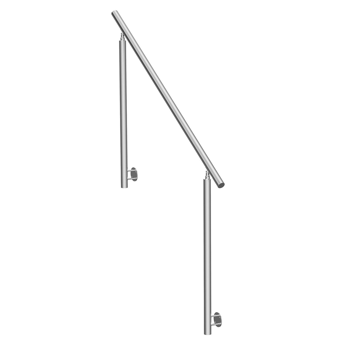 149,9 cm ledstänger för utomhustrappa, veranda, sidomontering