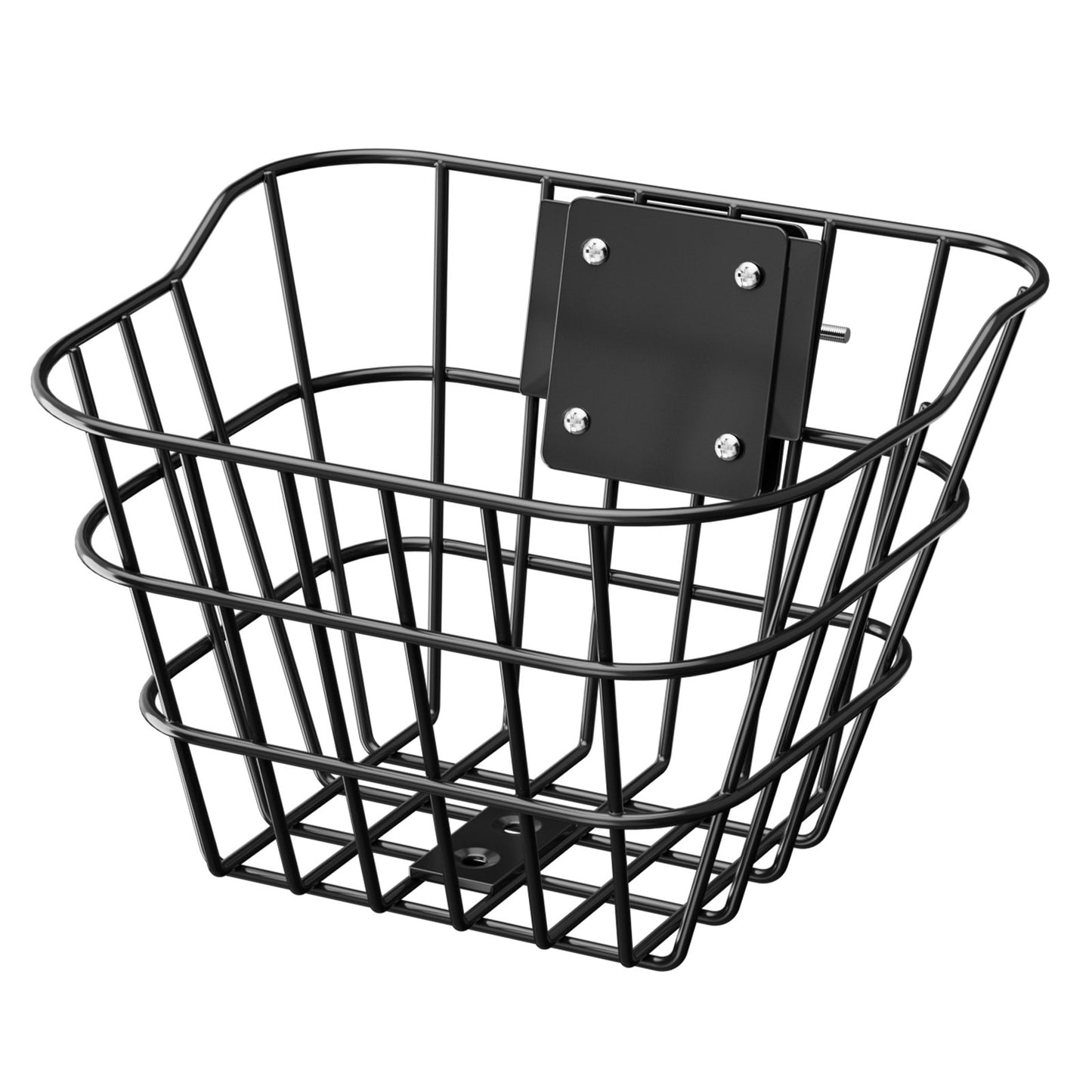 Front Bike Basket, Electric Scooter Basket with Fixed Bracket - Max Bearing 20 lbs, Construct from Solid Steel, Kids Bike Basket/Adult Bicycle Basket/Knee Electric Scooter Accessories