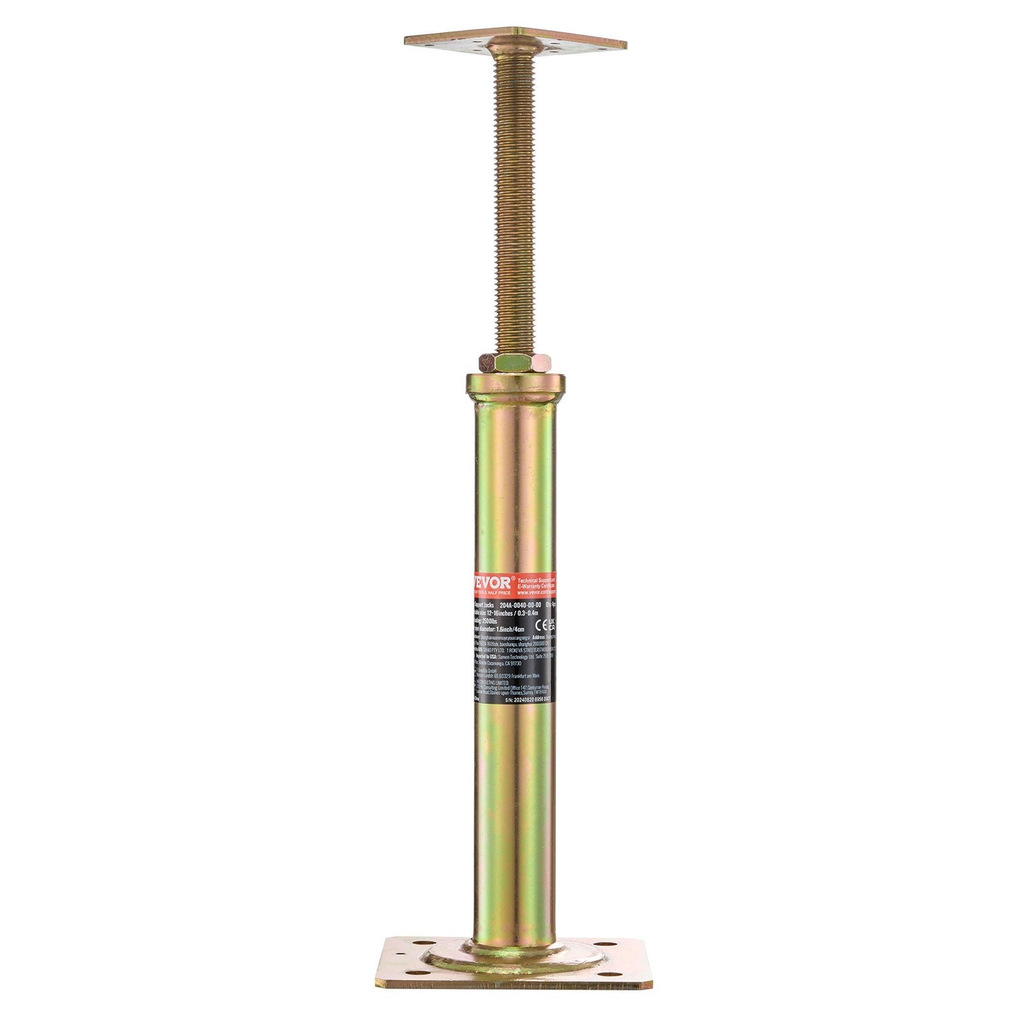 4 st justerbara golvdomkrafter för stolpehus, golvutjämnande lyft 29,5 cm-40,6 cm höjd