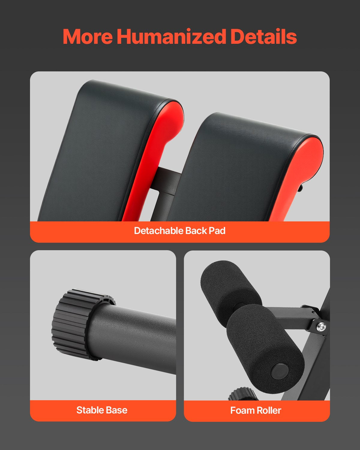 Multifunktionell viktbänk för helkroppsträning, romersk stol hyperextensionsbänk, 145 kg justerbar och hopfällbar utrustning för rygg- och armkärna-magträning, sit up-träningsmaskin för hemmagym