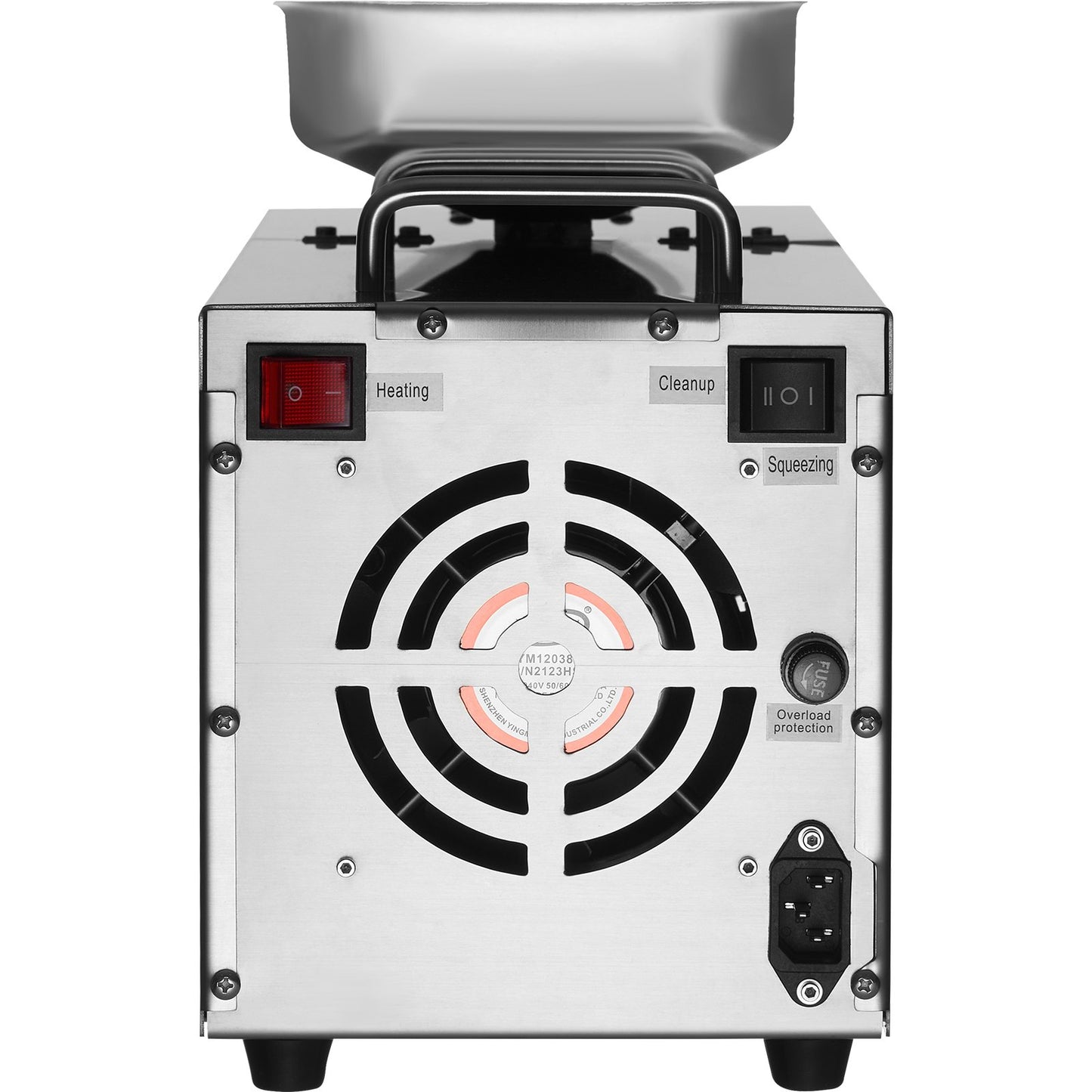 Electric Oil Press Machine, 850W Stainless Steel Oil Extractor Machine, 0-300℃ / 32 - 572 ℉ Adjustable Temperature, Hot Press Oil Expeller for Pressing Peanuts, Sesame Seeds, Rapeseed, Tea Seeds