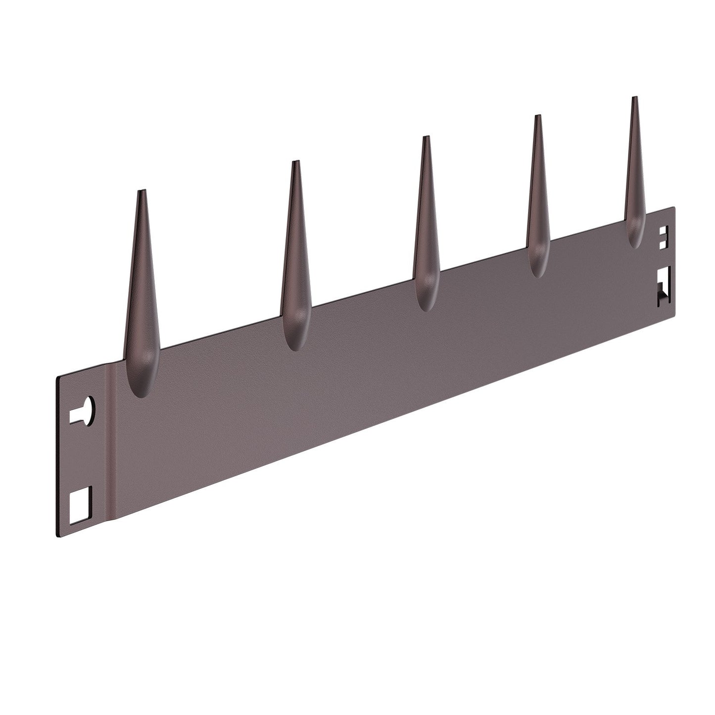 Stålkantlist, 5-pack 39 x 3 tum rostbeständig metallkantlist, böjbar trädgårdskant, kraftig gräsmatta, lätt att installera, rabattgångavdelare brun