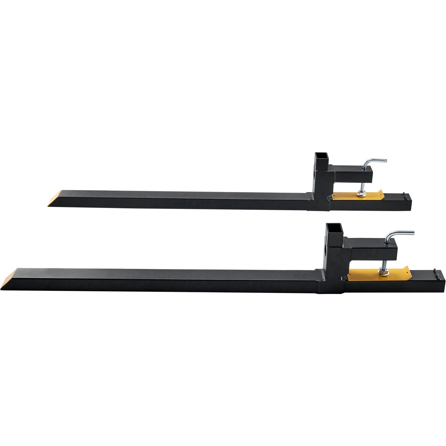 Klämbara pallgafflar, pallgafflar med kapacitet 907,2 kg, 152,4 cm traktorskopgafflar, kraftigt frontlastartillbehör för lastskopa, traktor, kompaktlastare, traktorgafflar för jordbruk och lantbruk