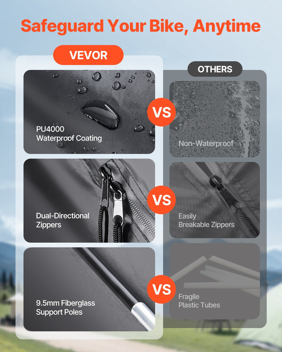 Cykelförvaringstält, 4 till 5 cyklar, rymligt cykelförvaringstält för utomhusbruk med ventilerat fönster, vattentätt och lättmonterat cykeltält med höghållfast glasfiber och dubbla dragkedjor, lämplig för cykel