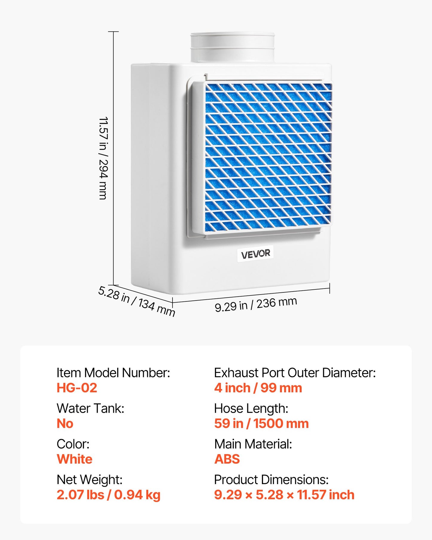 3-i-1-ventilationskit för inomhustorktumlare, premium ABS-material passar 99 mm avgasport, smart överhettningspåminnelse för avgasfläkt och lätt avtagbart nätlock och flerskiktsrening med 4 reservdynor