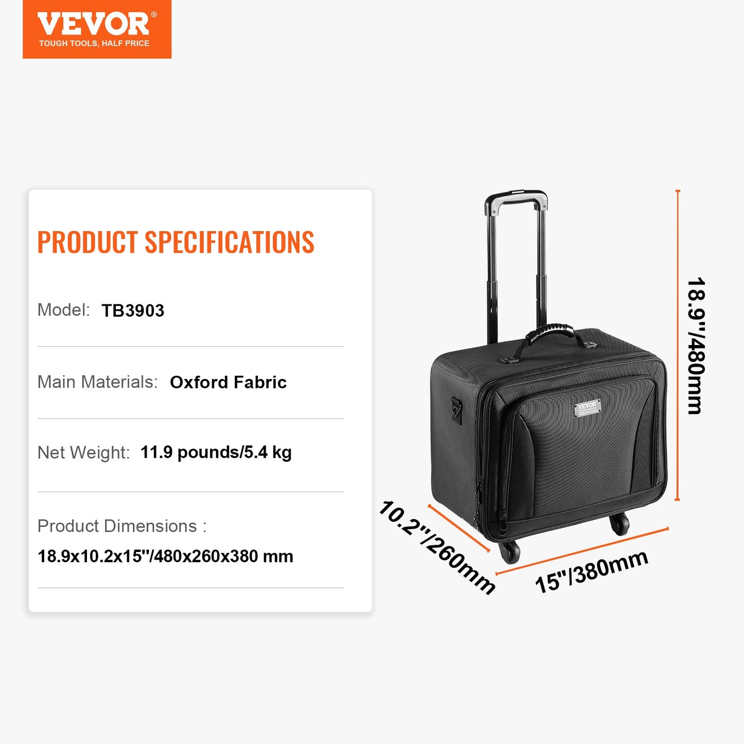 Rullande sminkväska, stor förvaring, 3 nivåer, bekväm bärning med handtag, hjul, rem, professionell sminkförvaringslåda, sminkhållare, vattentät oxford, svart