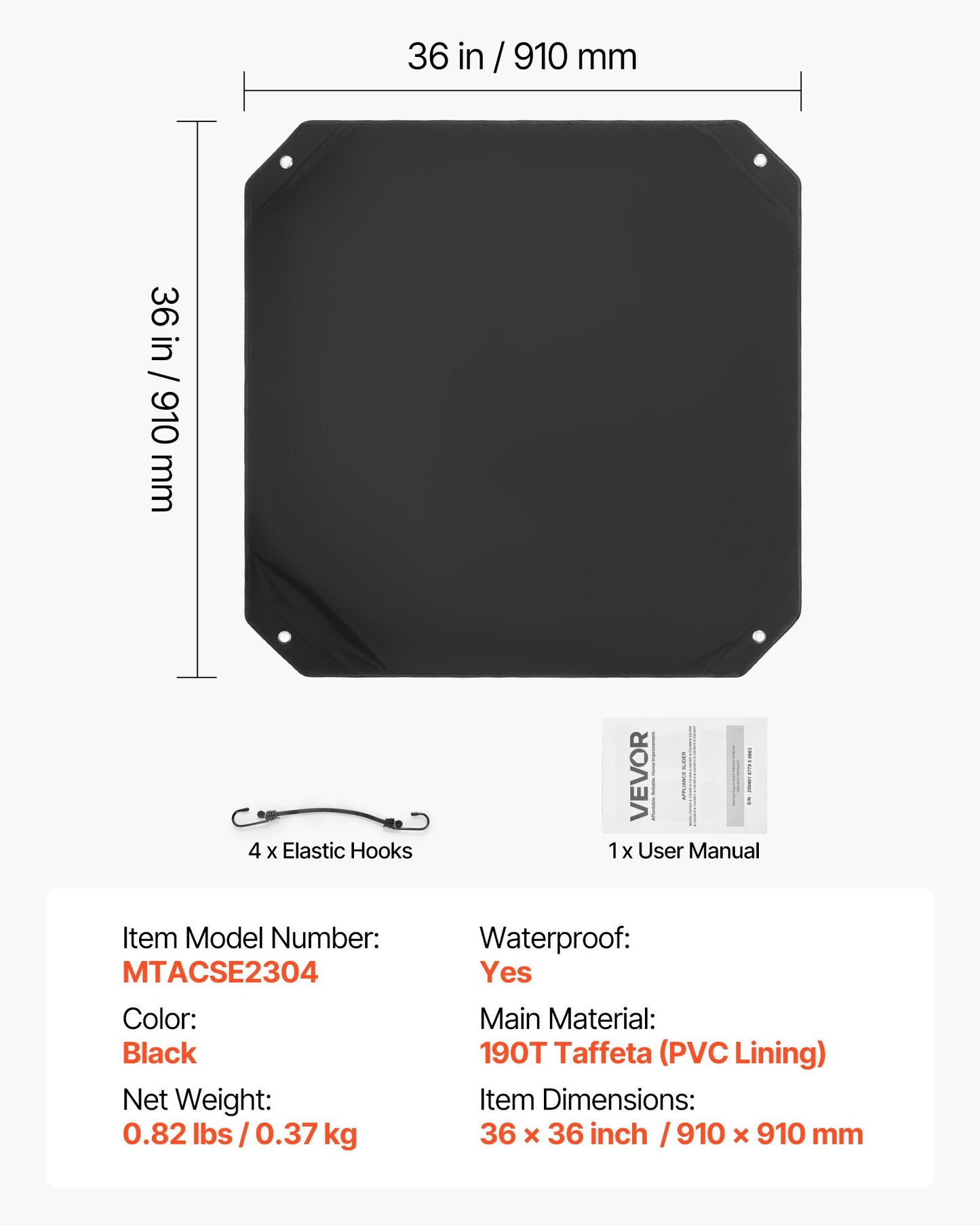 Luftkonditioneringsskydd för utomhusenheter, 910 x 910 mm Central AC-skydd för luftkonditioneringsenhet, Top Universal Mesh Defender Regntät Enkel installation för utomhusbruk Utomhus Alla årstider, Svart