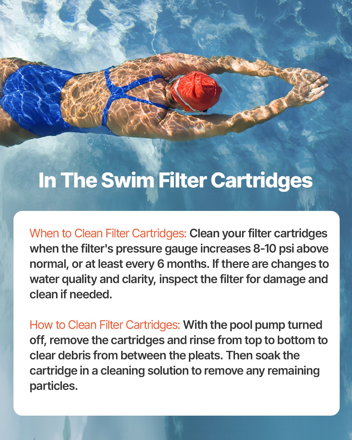 Pool Filter Cartridge, 50 Sq. Ft Spa Hot Tub Filter Cartridge Replacement, Compatible with Hayward C500, CX500-RE, Pleatco, Secure for Kids & Pet, Trilobal Pleated, Easy to Clean