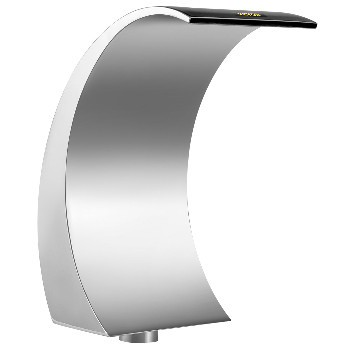 Pool Waterfall Fountain Stainless Steel Fountain 15.4\" x 7.9\" x 1.5\" Silver Pool Fountains for Ground Pools Garden Outdoor Waterfalls Sheer Descent Pond Water Feature