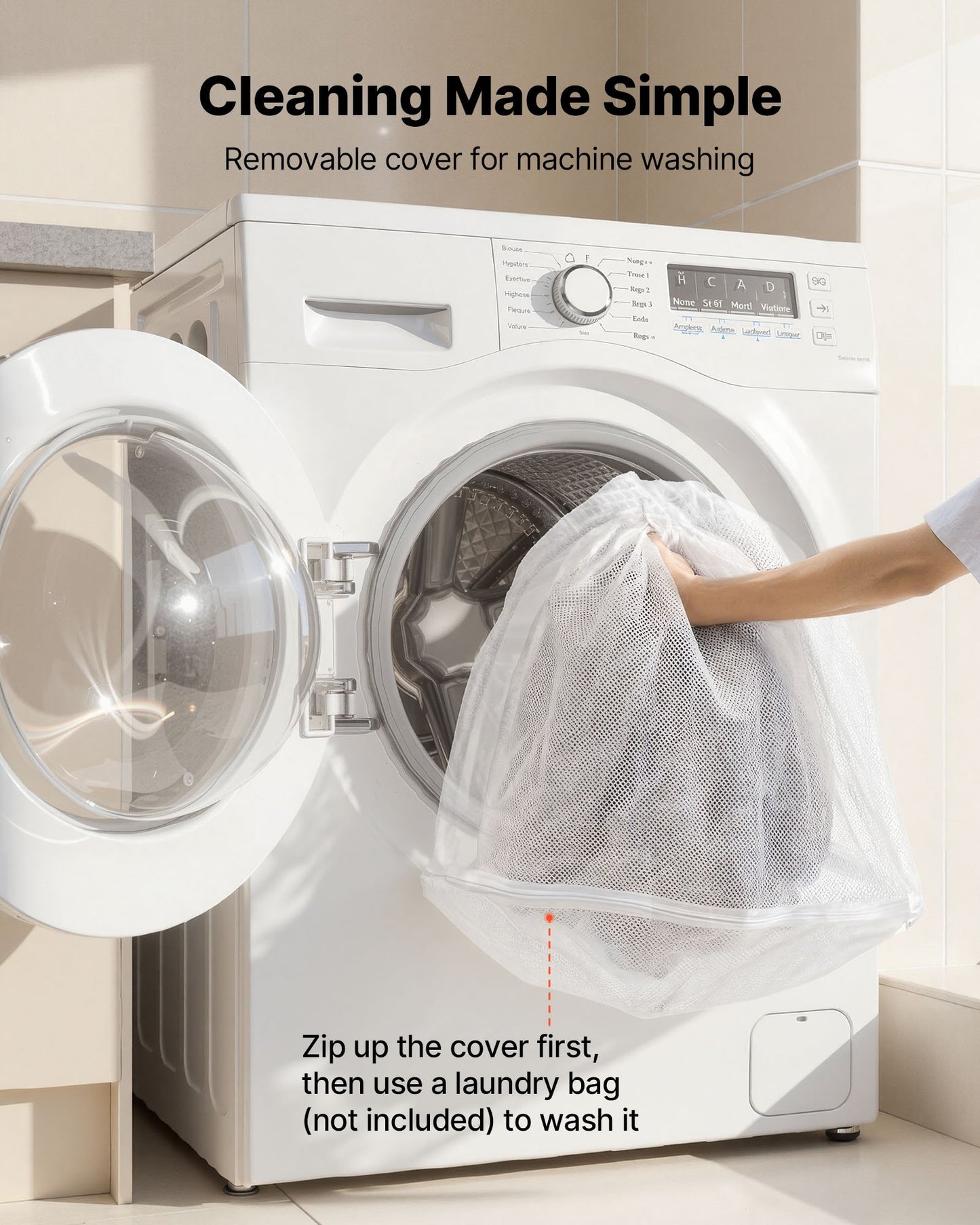 Human Dog Bed, 1770 x 1230 x 240 mm Orthopedic Memory Foam Human Sized Dog Bed, Humans Pet Beds with Side Pocket, Handle & Zipper, Removable Machine-Washable Dogs Beds for Humans, Brown