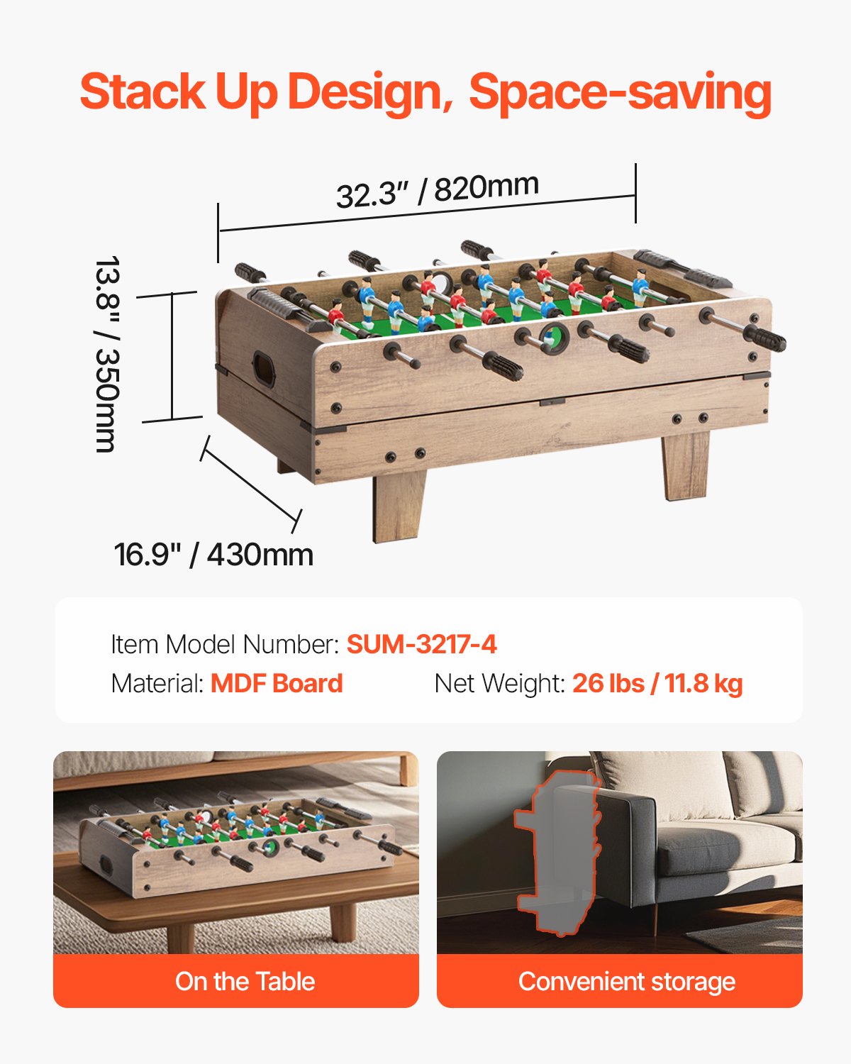 4-i-1 kombinationsspelbordsset, 32" airhockeybord, multikombinationsbord med poolbiljard, hockey, fotbollsspel, pingis, pushers och puckar, sportarkadbord för barn, familj, spelrum, kontor