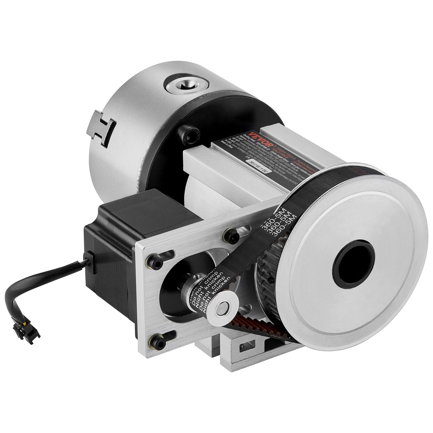 Delningshuvud, K11-100 mm 3-käftschuck, CNC-fräsmaskin Rotationsaxel 4:e axel A-axel indexeringshuvud, 66 mm (2,6 tum)/65 mm centrumhöjd MK2-dubbdocka 6:1 utväxling, universal för gravyr