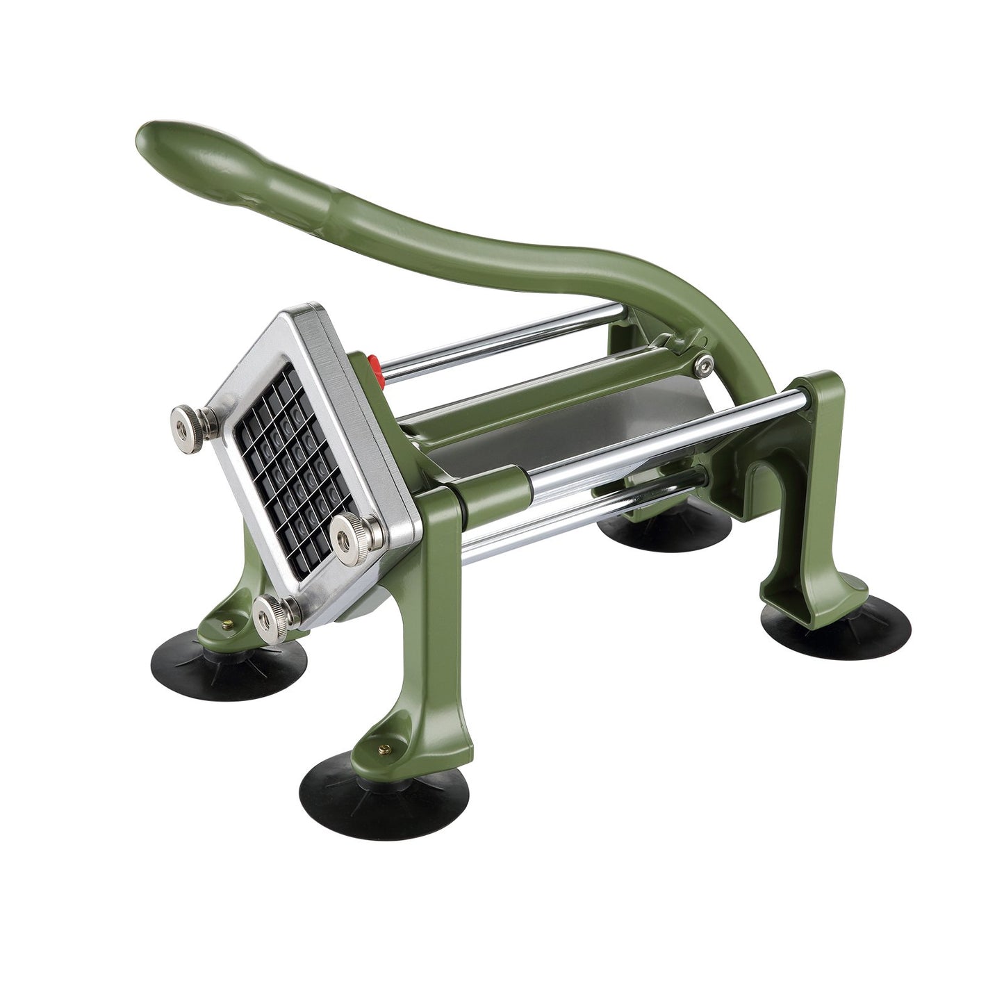 French Fry Cutter, Potato Slicer with 1/2-Inch Stainless Steel Blade, Manual Potato Cutter Chopper with Suction Cups, Great for Potato, French Fries, Cucumber, Vegetables, Carrot