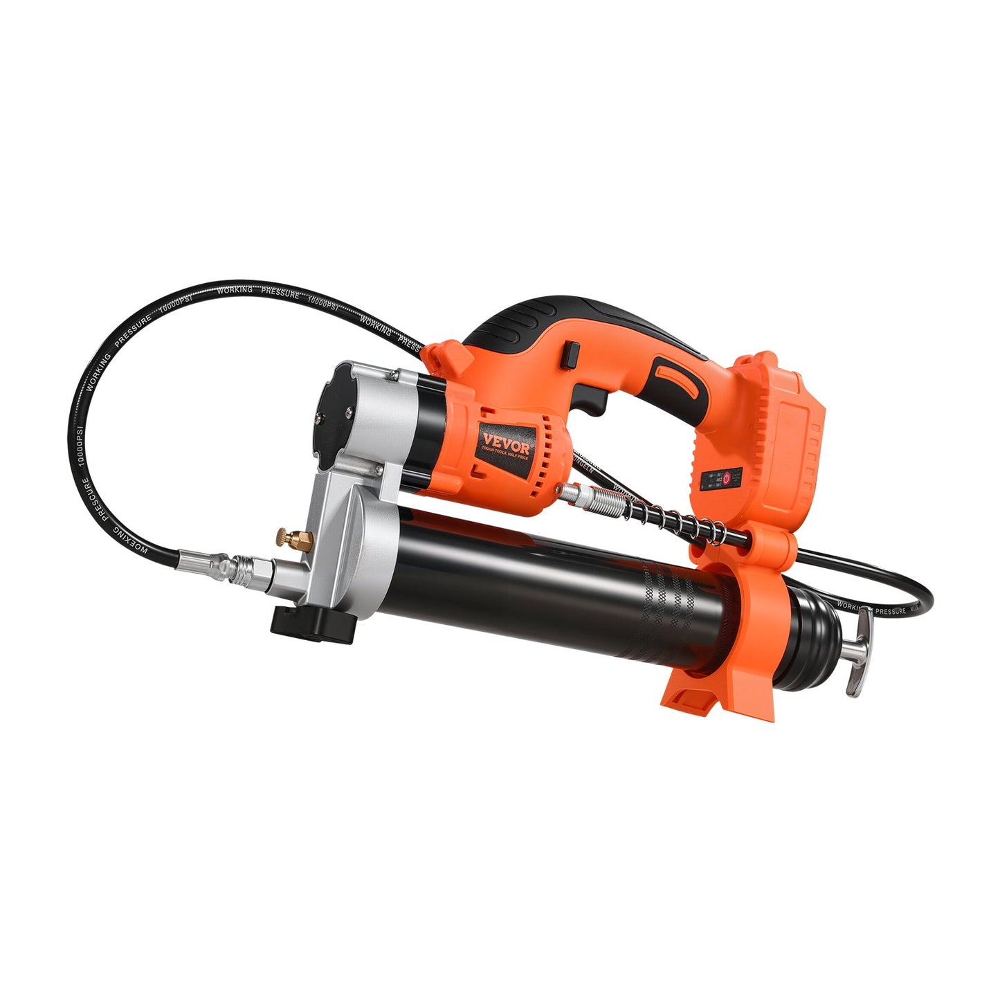 Sladdlös fettspruta, 8000 PSI maxtryck, elektrisk fettspruta med LED-lampa och 35,4-tums slang, kompatibel med 18V Makita-batterier, lämplig för smörjning av fordon eller maskiner (endast verktyg)