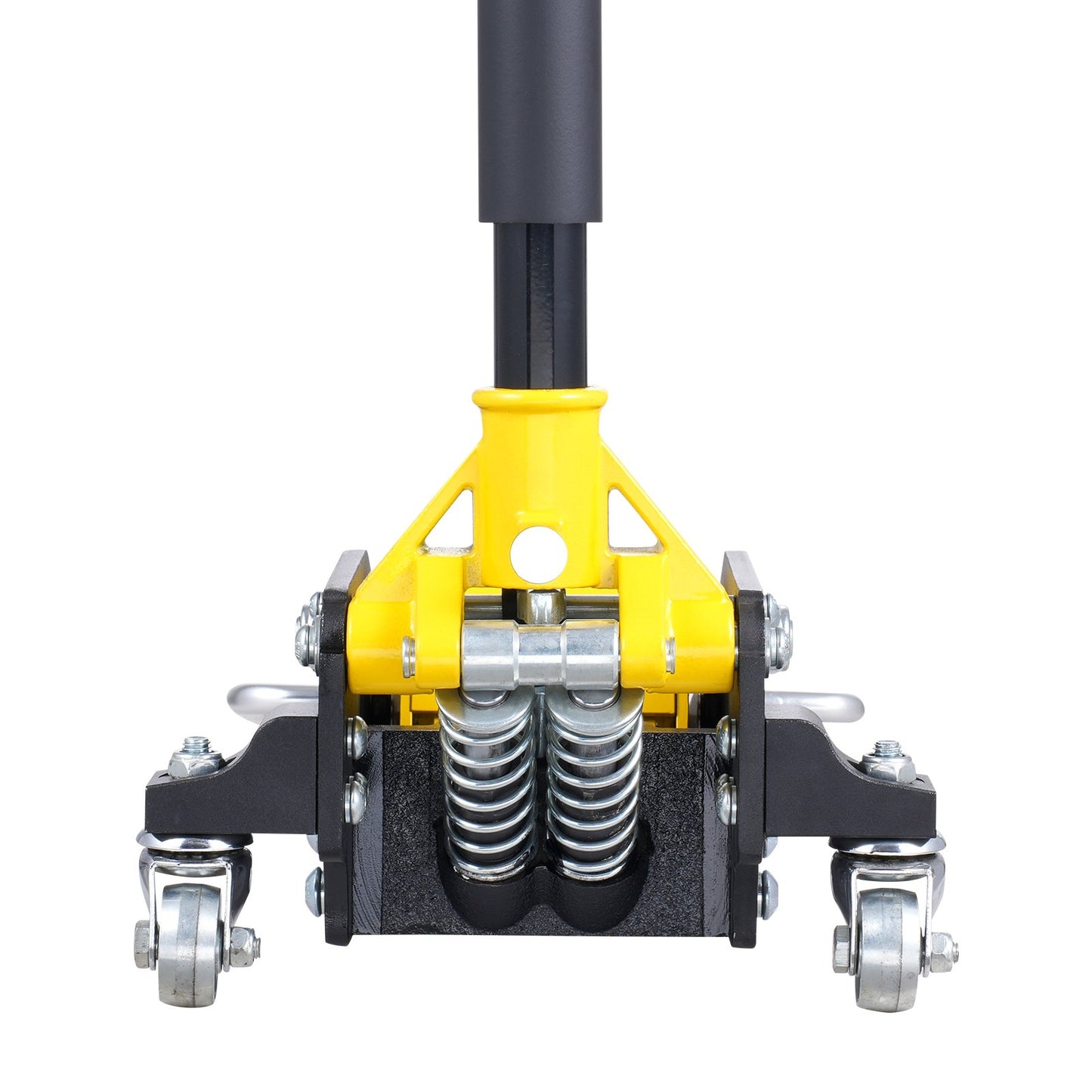 Low Profile Floor Jack 2 Ton (4400 lbs) , Heavy Duty Aluminum Hydraulic Racing Floor Jack, Hydraulic Car Jack, Dual Piston Quick Lift Pump, 3.2"-14.6" Height Lifting Range (Yellow)