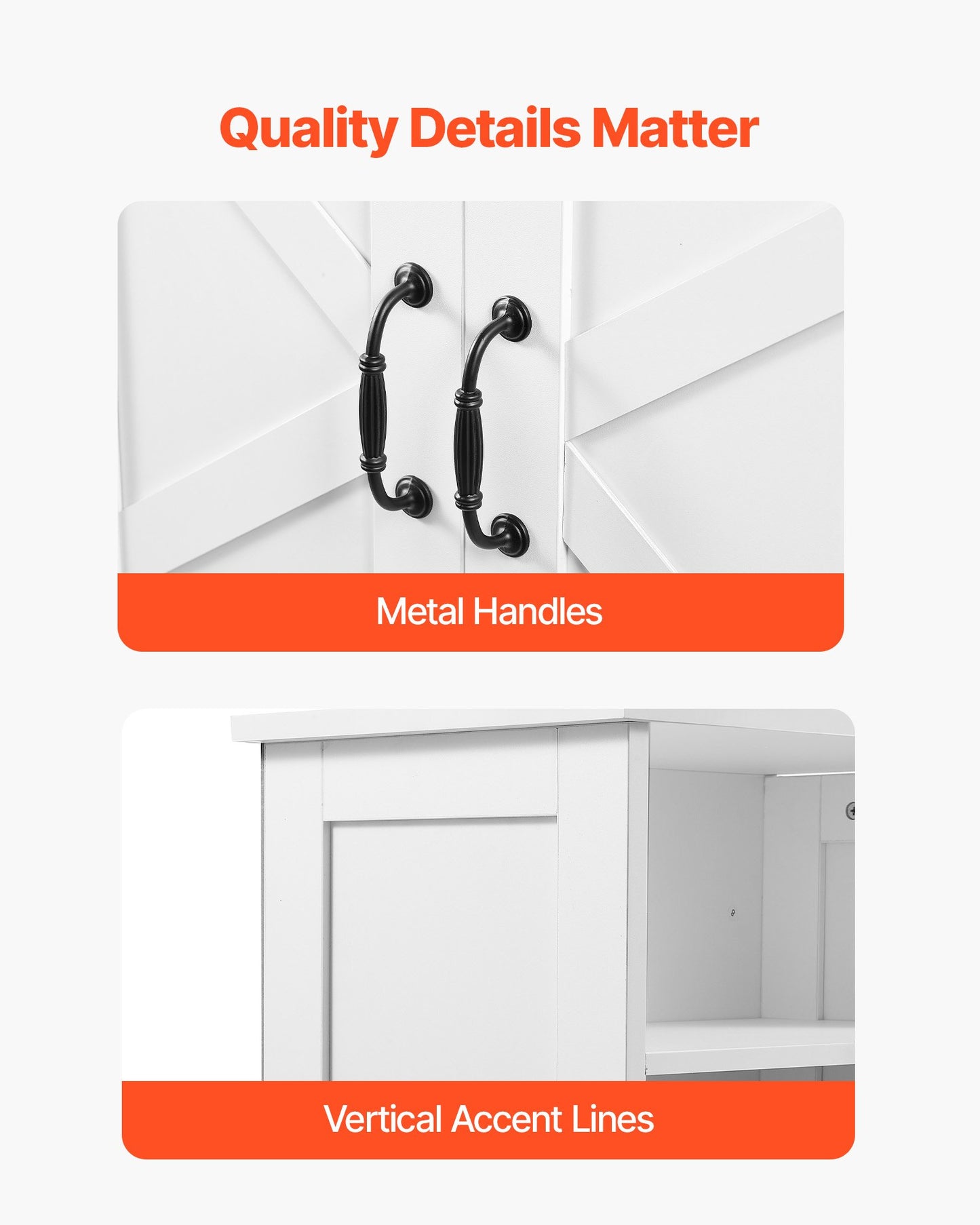 Badrumsskåp i trä, 4 våningar, förvaringsorganisatör i trä med 2 dörrar och justerbar hylla, moderna badrumsmöbler, heminredning, fristående skåp för kök/vardagsrum/entré, vit