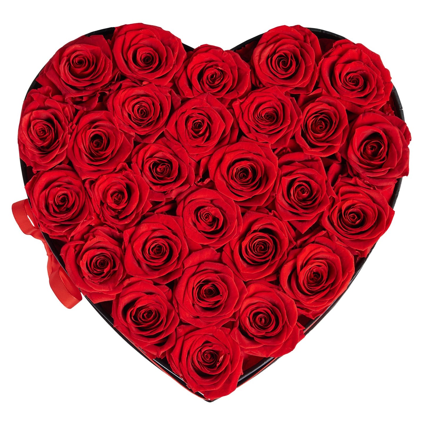 Forever Flowers, 27 Preserved Roses in a Heart Shape Box, Eternal Flowers Immortal Bouquet Birthday Present for Delivery Prime Women Her Wife Mothers, Anniversary, Valentine's Day,Christmas, Red
