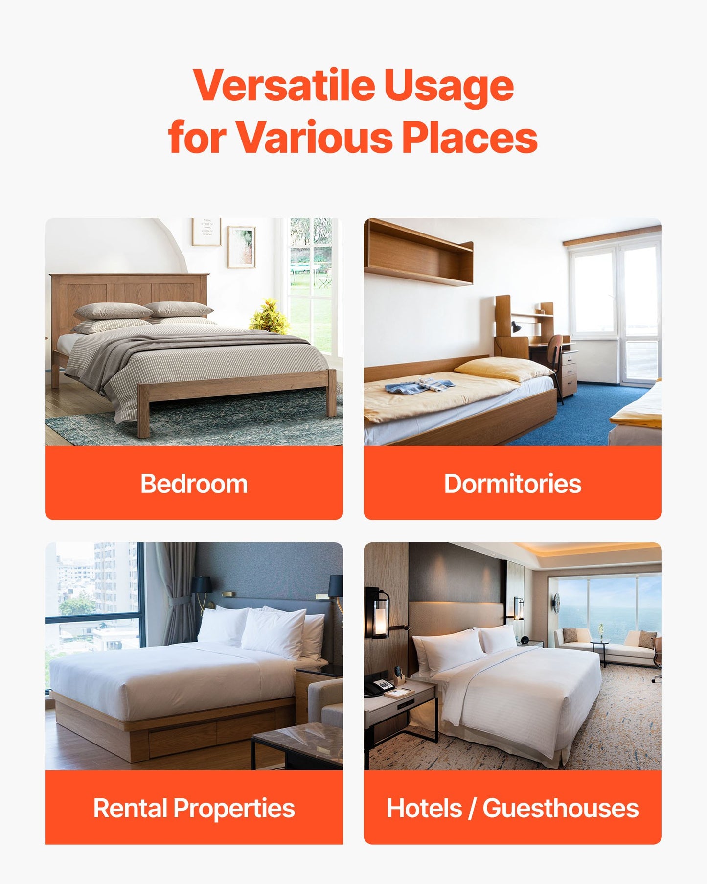 Twin Size Bunkie Board, 10 mm Foldable Bed Board Slats with Connection, Wooden Mattress Support for Twin Size Bed, Support under Mattress Boards, Ready to Use, 8 Piece, Burlywood