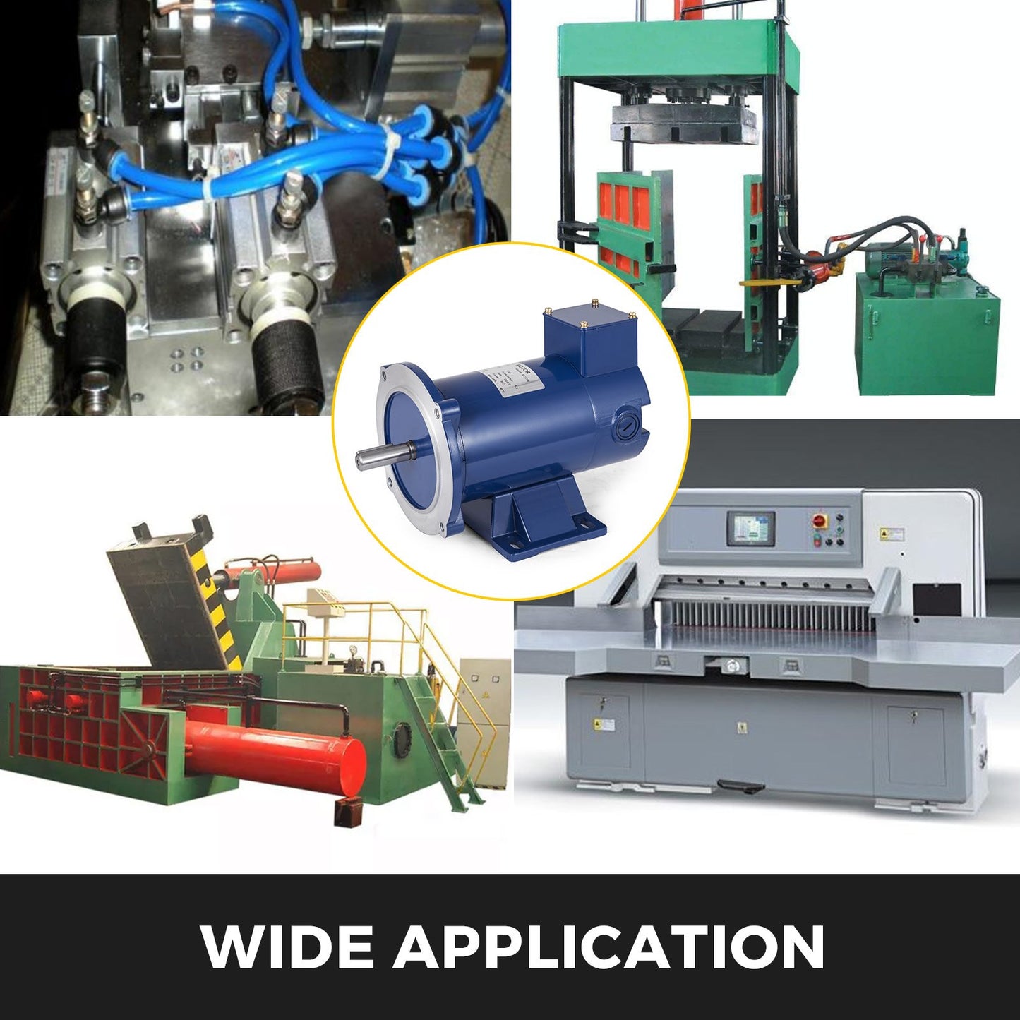 1/2 Hp DC Motor Rated Speed 1750 RPM 90V Electric Motor Permanent Magnet Motor