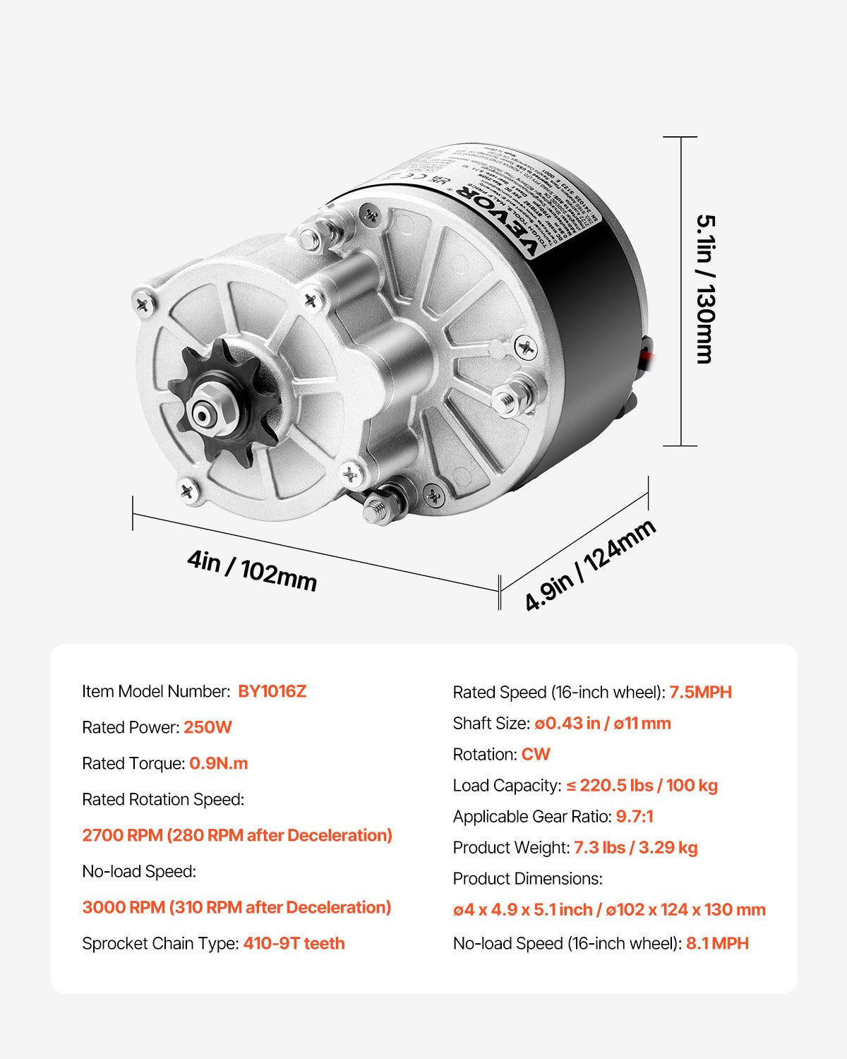 250W Electric Powerful DC Motor Kit - 24V 2700rpm Brushed Motor with Upgraded Speed Controller, Throttle Grip Kit for Go Karts E-Bike Motorcycle Scooter