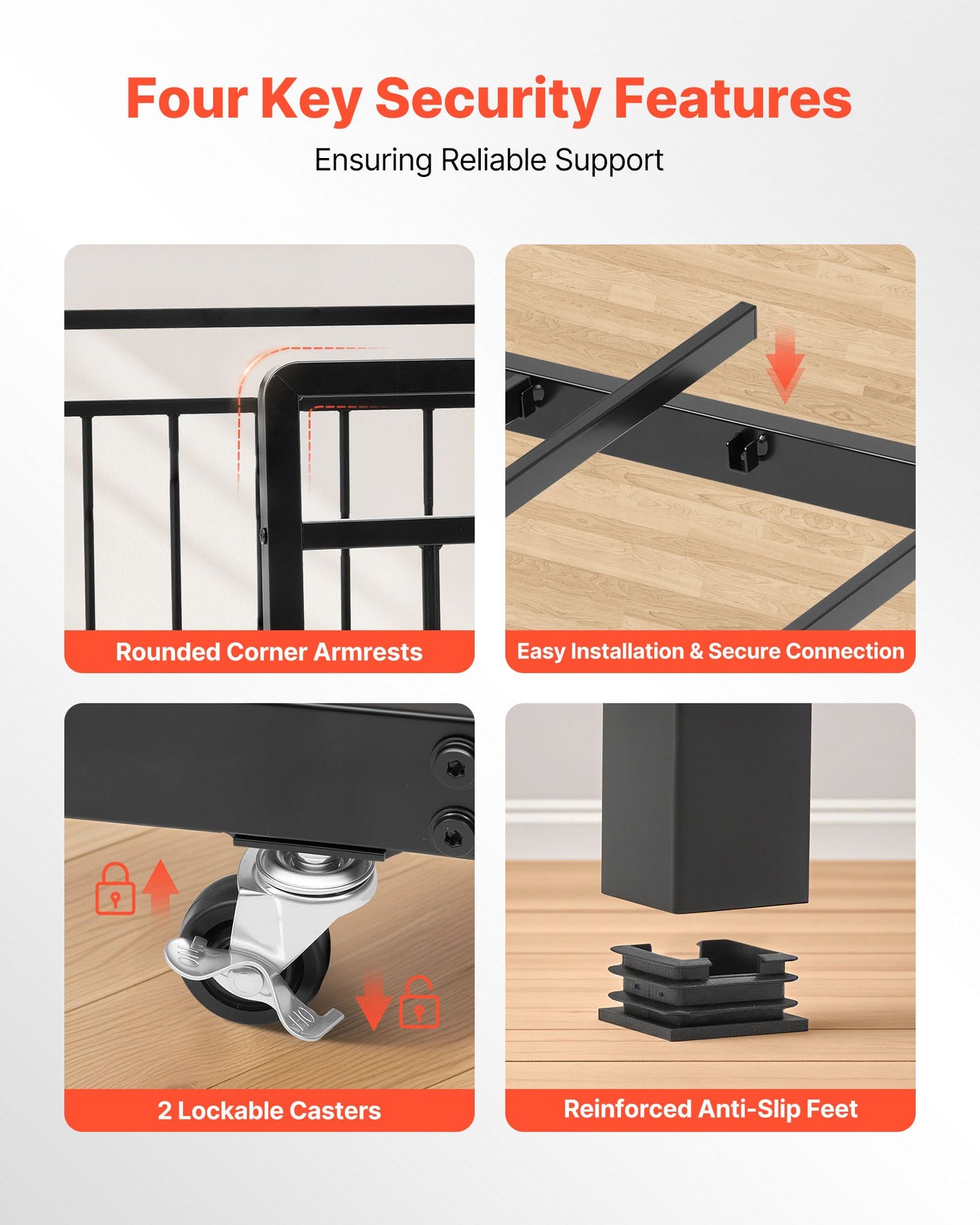 Twin Size Daybed Frame, Day Bed with Trundle, Heavy Duty Metal Platform Bed Frame with Charging Station, Twin Daybed with Metal Slats Support for Living Room, Bedroom, Guest Room, Easy Assembly