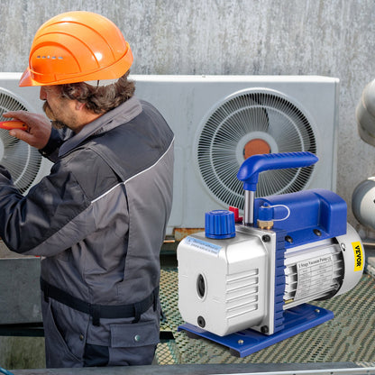 Vakuumpump 117 L/min (1.8CFM), Vakuumanordningar Manifoldmätare Set för HVAC/Bil AC Kylmedelspåfyllning
