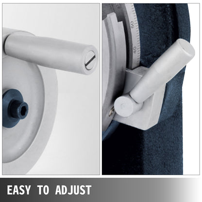 150 mm/5,9 tum vertikalt och horisontellt roterande bord, 150 mm delningshuvud, runt roterande arbetsbord, fräsmaskin, indexsystem, justerbar skruv, 5,9 tums delningsplatta, indexsystem