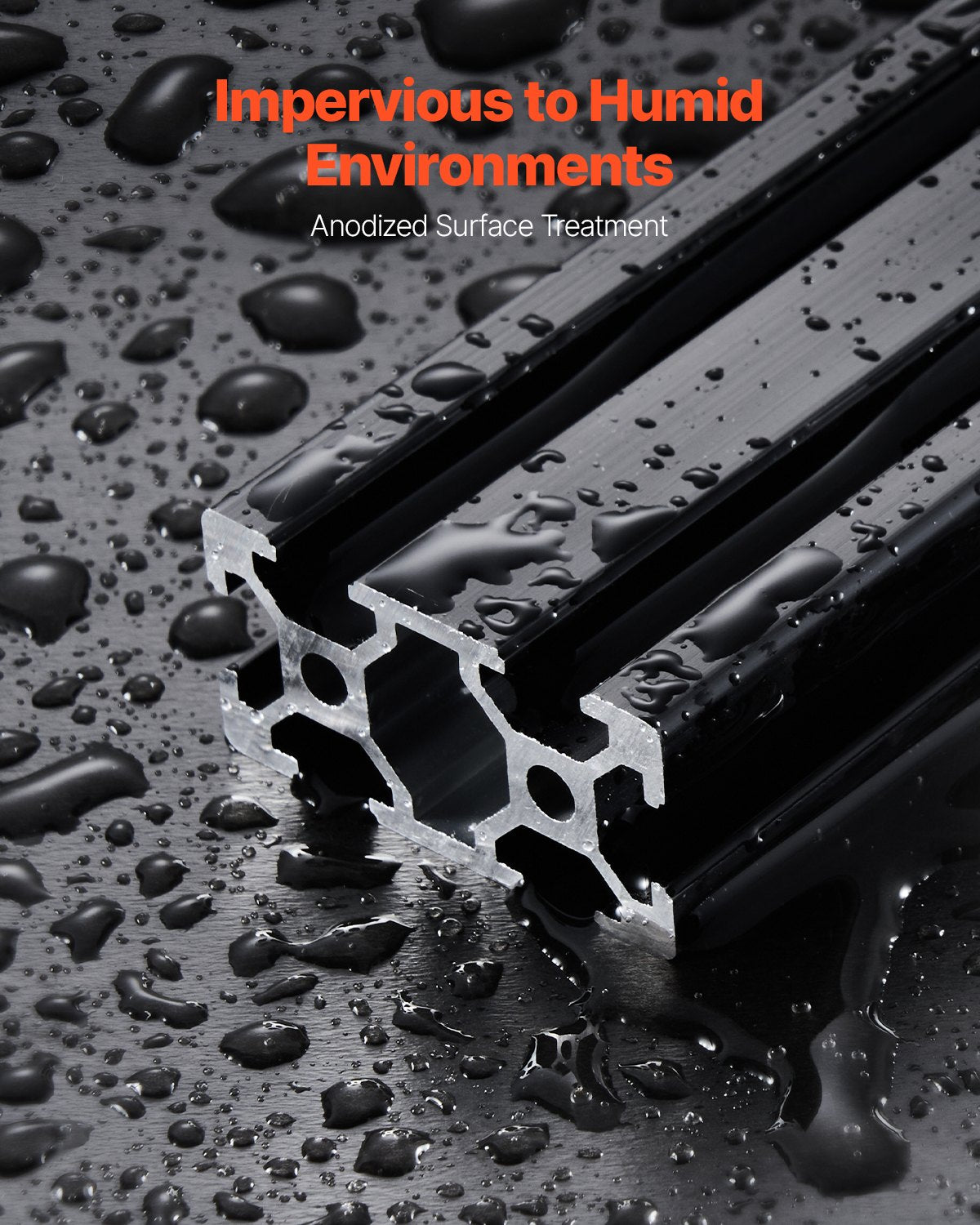 5PCS 78.7 in (2000mm) T Slot 2040 Aluminum Extrusion Profile, European Standard Anodized Linear Rail, High-Strength Extruded Aluminum Rail for 3D Printer, CNC Machine DIY, Laser Engraving, Black