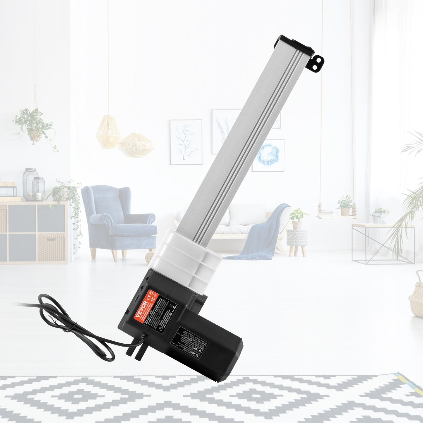 24V Linear Actuator Kit 33 cm 1.4 cm/s 99.8 kg/1000N with IP44 Protection