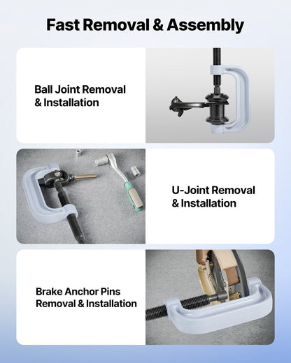 Lagerpresssats, 10+24 delar, 2-i-1 kulledspress och hjullageravdragarsats, racer- och tätningsdrivarsats med 13 bussningar, C-ram och hylsor, kraftig demonterings- och installationssats med väska