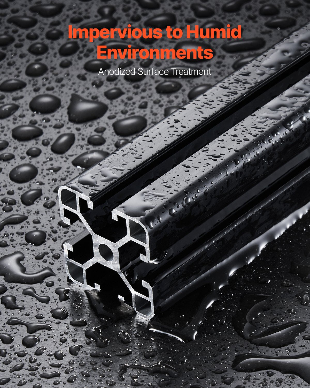 4 st. 39,4 tum (1000 mm) T-spår 4040 aluminiumprofil, anodiserad linjär skena enligt europeisk standard, höghållfast extruderad aluminiumskena för 3D-skrivare, CNC-maskin DIY, lasergravering, svart