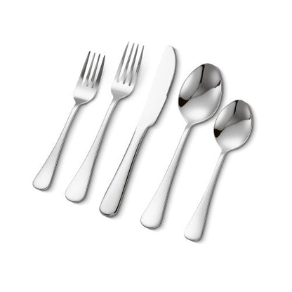 30-Piece Silverware Set, Food-Grade Stainless Steel Flatware Utensils, Mirror Finished Cutlery Set, Dishwasher Safe Eating Tableware for Kitchen Home, Service for 6, Include Knife Fork Spoon