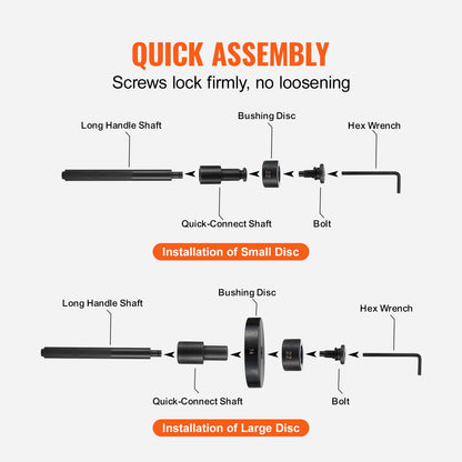 52PCS Custom Bushing Bearing & Seal Driver Set, Transmission Wheel Axle Bearing Race, Seal Driver Installer Remover, 18-65mm & 74mm Metric Discs Bush Removal Puller Bearing Press Tool Kit