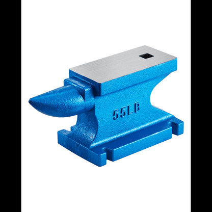 Single Horn Anvil 55Lbs, Cast Iron Anvil Blacksmith Withstands Heavy Blows,Anvil Rugged Round Horn Anvil Blacksmith Jewelers Metalsmith Tool, for Sale Forge Tools and Equipment