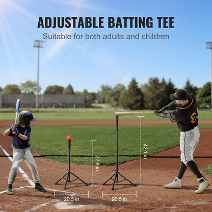 7x7 ft Baseball Softball Practice Net, Portable Baseball Training Net for Hitting Batting Catching Pitching, Backstop Baseball Equipment with Bow Frame, Carry Bag, Strike Zone, Ball, Batting Tee