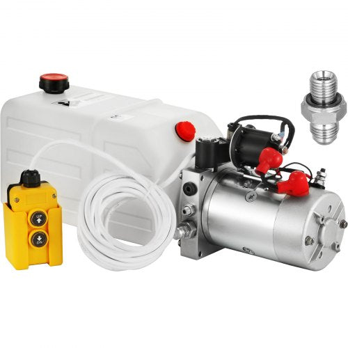 Mophorn Hydraulic Pump 12v Single Action Hydraulic Pump Dump Trailer Hydraulic Pump Single Acting Hydraulic Pump 7 Quart Hydraulic Pump Single Acting Dump Truck Hydraulic Pump
