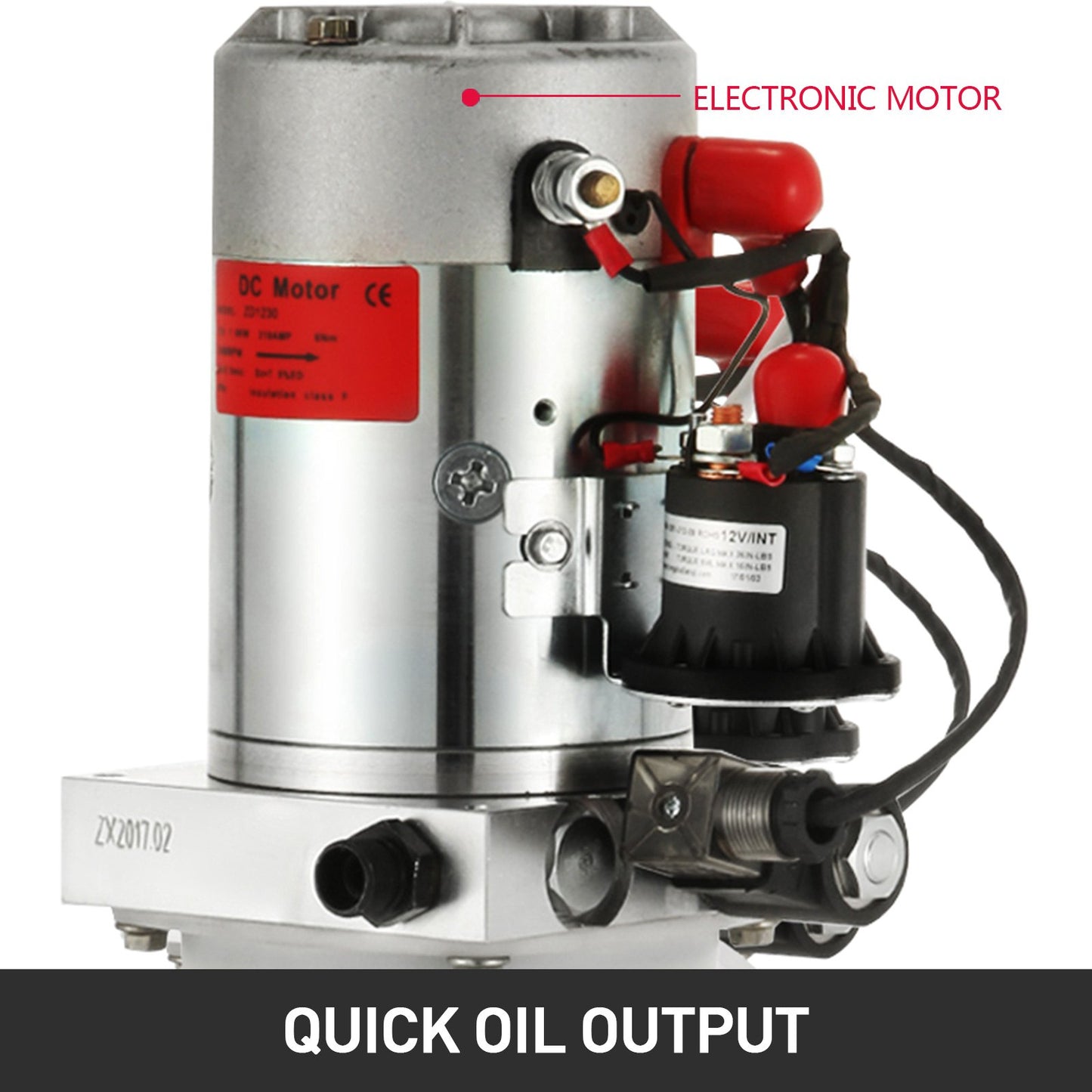 Mophorn hydraulpump 12v enkelverkande hydraulpump Hydraulpump för tippvagn Enkelverkande hydraulpump 7-liters hydraulpump Enkelverkande hydraulpump för dumper