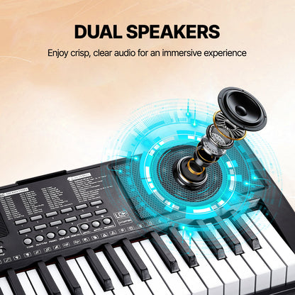 88 Key Digital Piano Keyboard, Semi Weighted Keys, Full Size Electric Portable Keyboard Piano Set with 1000 Tones Built-In Speakers Sustain Pedal Headphones, Bluetooth MIDI USB for Beginners