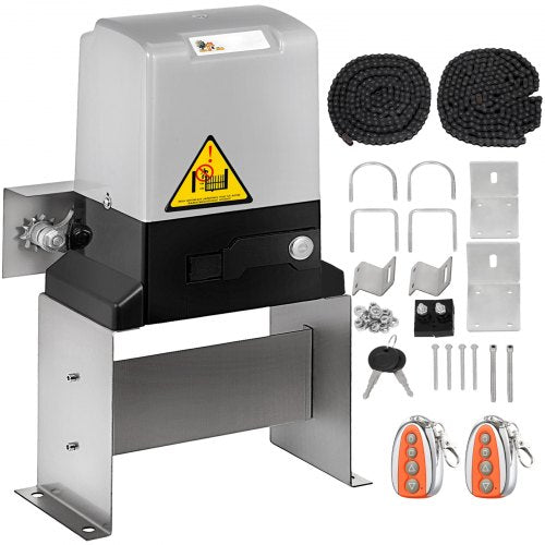 Sliding Gate Opener, AC600 1400Lbs with 2 Remote Controls Move Speed 43ft Per Min, Basic Model (1800Lbs)