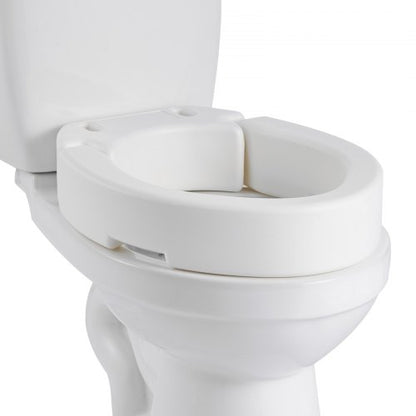 Raised Toilet Seat, 136.1 kg Load Capacity, 88.9 mm Lift Height, Commode Elevated Toilet Seat Riser with Enlarged Opening for Seniors, Elderly, Handicap, Disabled, Adults, Fits Elongated Bowl