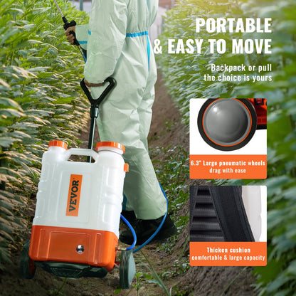 Backpack Sprayer Garden Sprayer with 15 L Reservoir 0-94 PSI