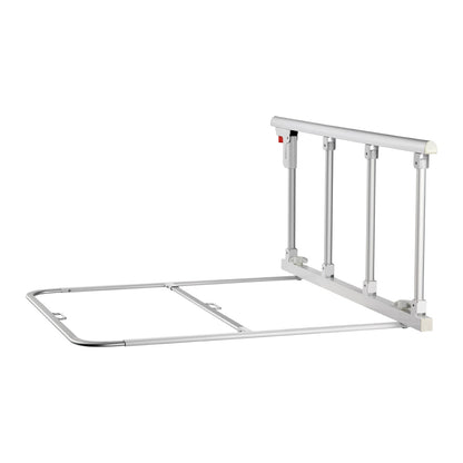 Hopfällbar sänggrind för äldre, 97 cm sängkant med fästrem, justerbar höjd för sängkant, sängstång i metall med hög hållfasthet, handskydd för äldre personer, passar king size-säng, queen size-säng, dubbelsäng och twin-säng