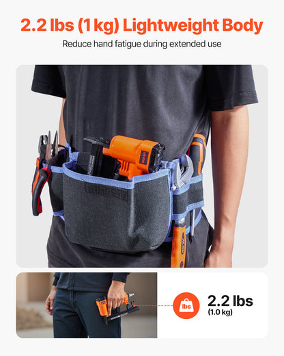 Pneumatic Staple Gun, 22 Gauge Pneumatic Upholstery Stapler for 71 Series Fine Wire Staples 9.1mm Crown 4mm-16mm Length, 70-110 PSI Air Staple Gun for Woodworking, Upholstering, DIY Project