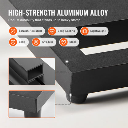 Pedalbräda för gitarr, 20'' x 11'', aluminiumlegering 0,9 kg superlätt pedalbräda för gitarreffekter, med bärväska, kardborreband, axelrem, rullremsor, plats för 10-12 gitarrpedaler