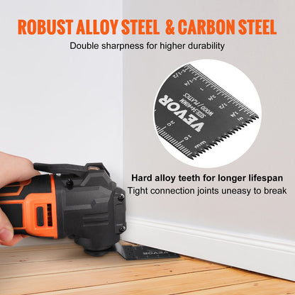 50 st oscillerande sågblad, universella snabbkopplingar för oscillerande sågblad, multiverktygsblad för trä, plast, aluminium, passar Dewalt, Milwaukee, Hitachi, Chicago, Craftsman
