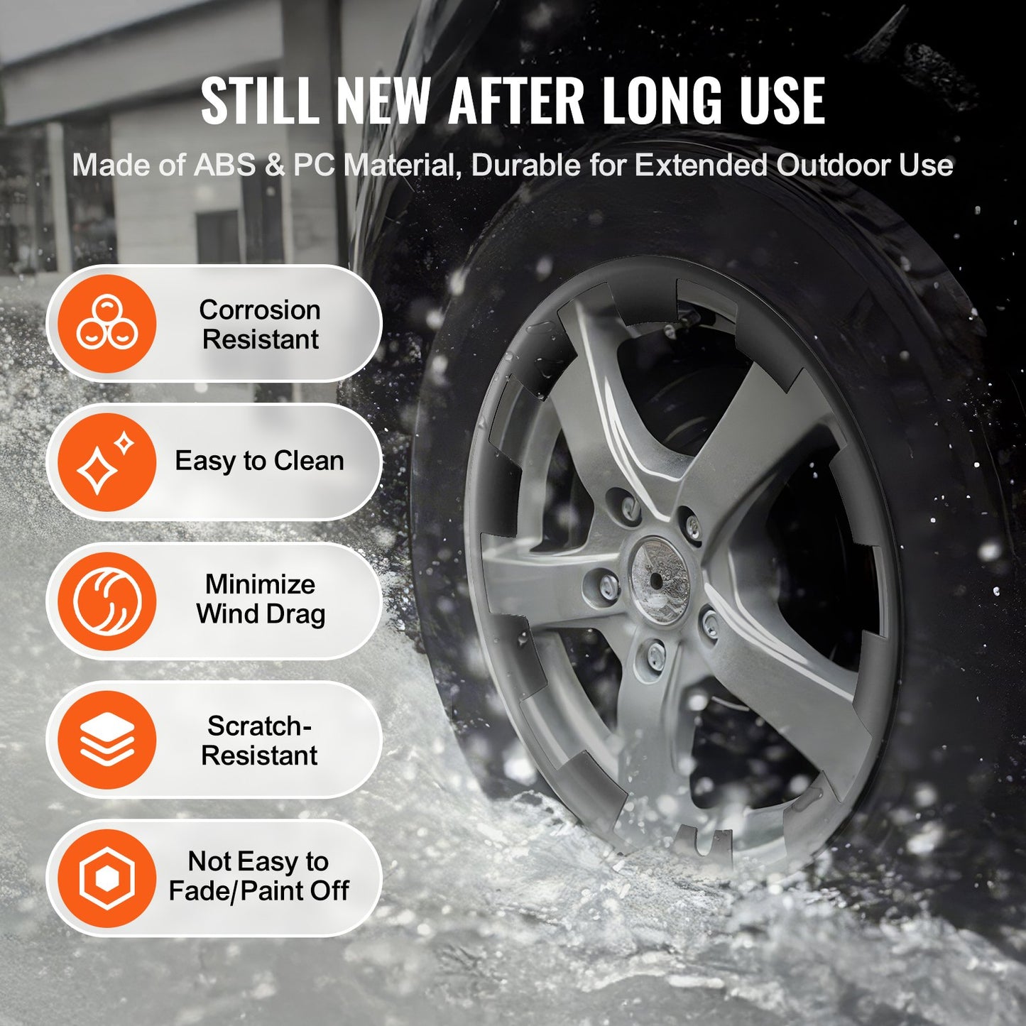 Fälgskydd Navkapslar, 20 tum, Model Y Heltäckande Navkapsel med Snäpplås, Skyddstejp och Ventilmunstyckeshål, ABS &amp; PC Navkapsel med Uppgraderat Spänne, Hög Styvhet och Mindre Vindmotstånd, Passar för Allvädersbruk