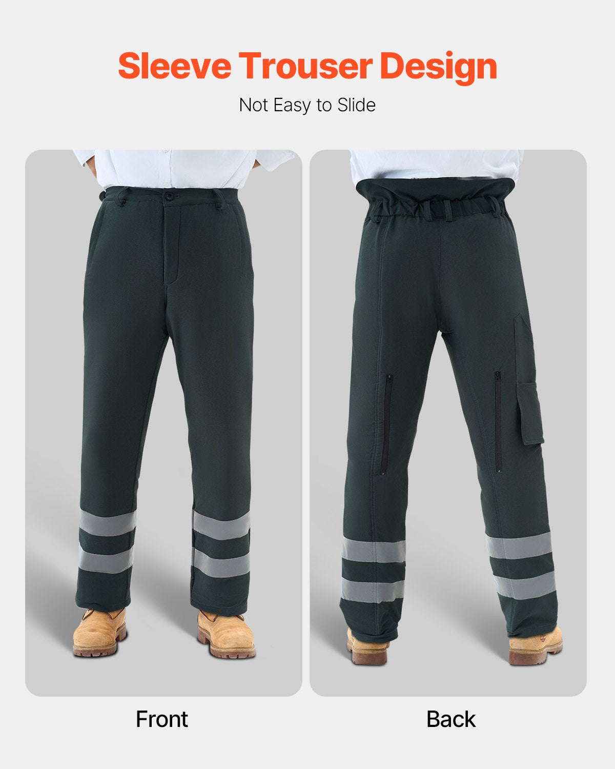 Chainsaw Chaps Wrap, Class A, 8 Layers Chainsaw Pants with Adjustable Belt & Gear Pocket, Chain Saw Chaps for Men/Women, Chainsaw Safety Equipment for Loggers Forest Workers X-Large Black