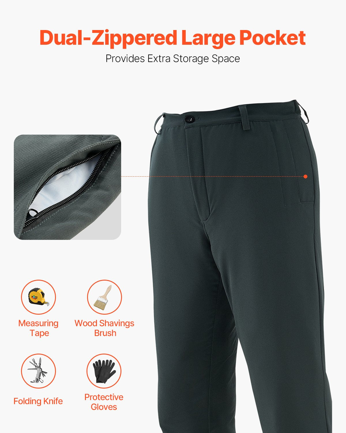 Chainsaw Chaps Wrap, Class A, 8 Layers Chainsaw Pants with Adjustable Belt & Gear Pocket, Chain Saw Chaps for Men/Women, Chainsaw Safety Equipment for Loggers Forest Workers X-Large Black